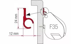 Fiamma F45 Kit High Roof Adapter Westfalia