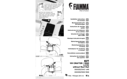 Fiamma Kit VW Crafter H3 / L3 RHD Markisenadapter Für Fiamma F80 / F65 Rechtslenker