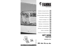 Fiamma Kit Side Tristor Montagekit Zum Anbringen Von Side W Pro F45 / Side W Pro Shade / Sun View Side F45 And Die Markise Tristor