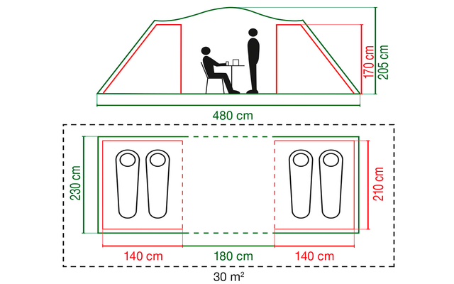 Coleman Spruce Falls 4 Tunnelzelt 7 Coleman Spruce Falls 4 Tunnelzelt – Bild 5