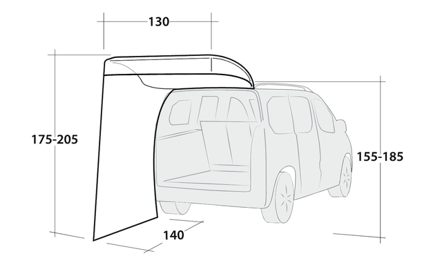Outwell Seitenwand Upcrest 6 Outwell Seitenwand Upcrest – Bild 4