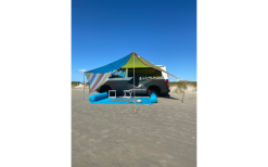 Bent Zip- Canvas Single Verbindbares Sonnensegel 250 X 250 X 250 Cm Mint -Campingzelte Verkaufsgeschäft 700028 4862612