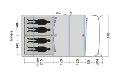 Outwell Avondale 4PA Tunnelzelt -Campingzelte Verkaufsgeschäft 748517 5009087
