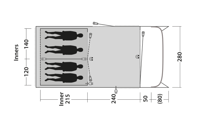 Outwell Greenwood 4 Tunnelzelt 9 Outwell Greenwood 4 Tunnelzelt – Bild 7