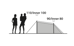 Outwell Earth 2 Doppelbeschichtetes Zelt