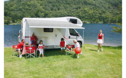 Fiamma F45s 260 Markise Gehäusefarbe Polar White Tuchfarbe Royal Grey 260 Cm -Campingzelte Verkaufsgeschäft 811757 5283851