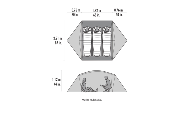 MSR Mutha Hubba NX V2 3 Personen Weiß 8 MSR Mutha Hubba NX V2 3 Personen Weiß – Bild 6